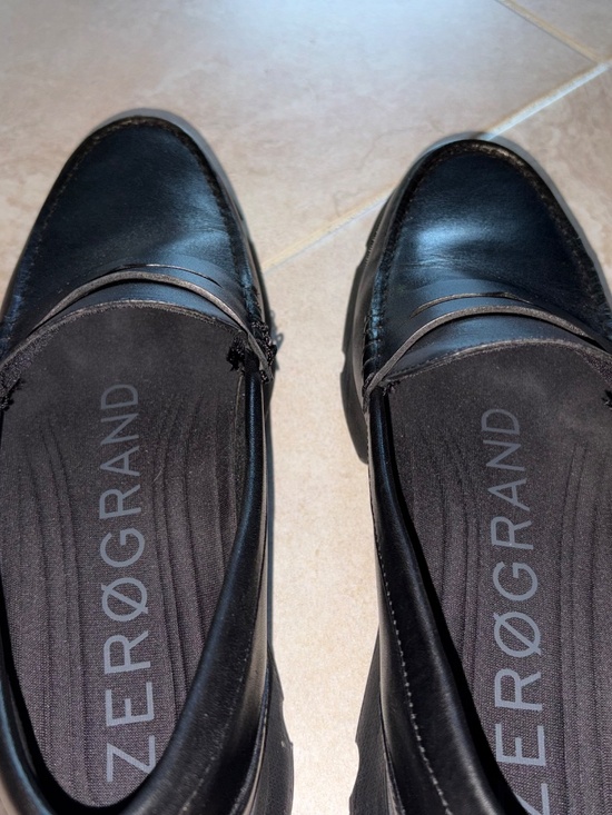Cole Haan Black Leather Penny Loafers